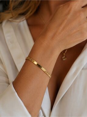 FREE Bundle Add On Item- Vintage Avon Gold Tone ID Bracelet Stamped